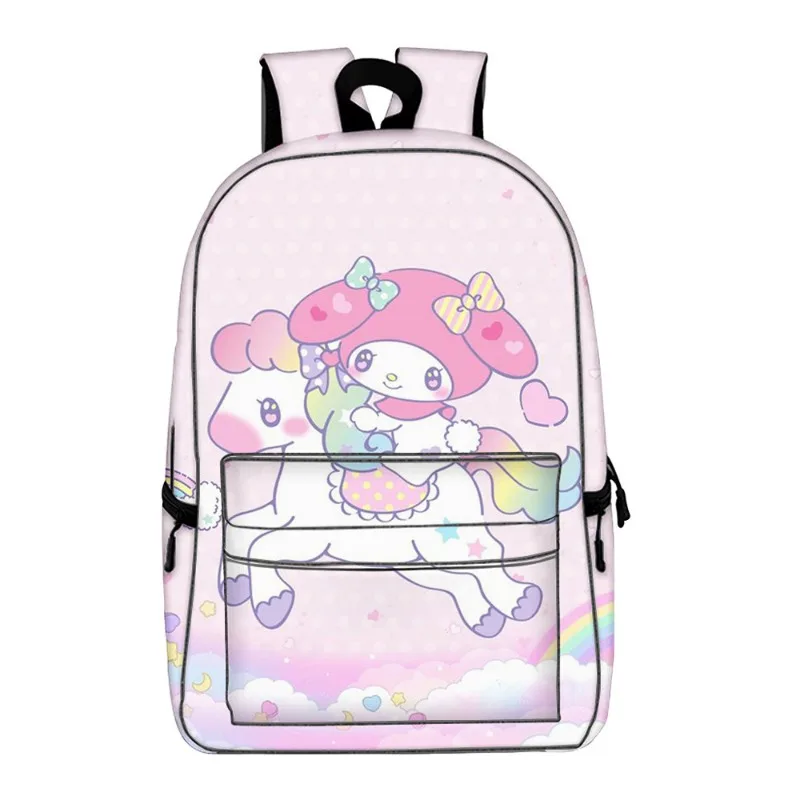 My Melody-Mochila escolar para chica, morral para ordenador portátil, bolsa de viaje para estudiantes universitarios