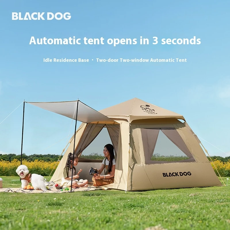 

Палатка Naturehike BLACKDOG с автоматической установкой, двумя входами и двумя окнами, просторный внутренний пространство, солнцезащитное покрытие, водонепроницаемая, для активного отдыха на природе