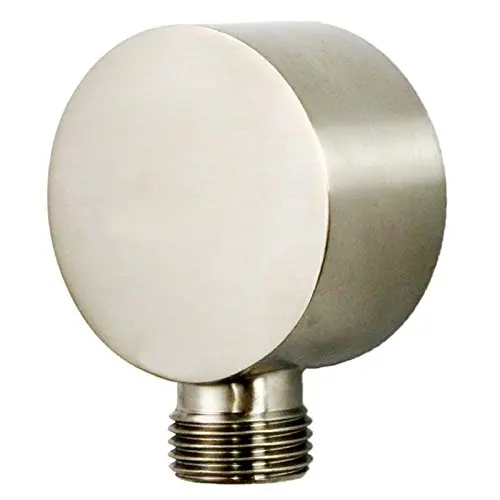 

Modern Bathroom Shower Head Joint Brass Brushed Nickel 1/2" NPT Shower Hose Connector Wall Mounted Shower Kits