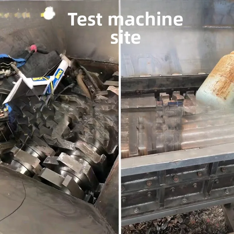 Gas Tank Paint Bucket Crusher Aluminum Formwork Material Anti-Theft Door Window Motor Shredding Equipment Color Steel Tile