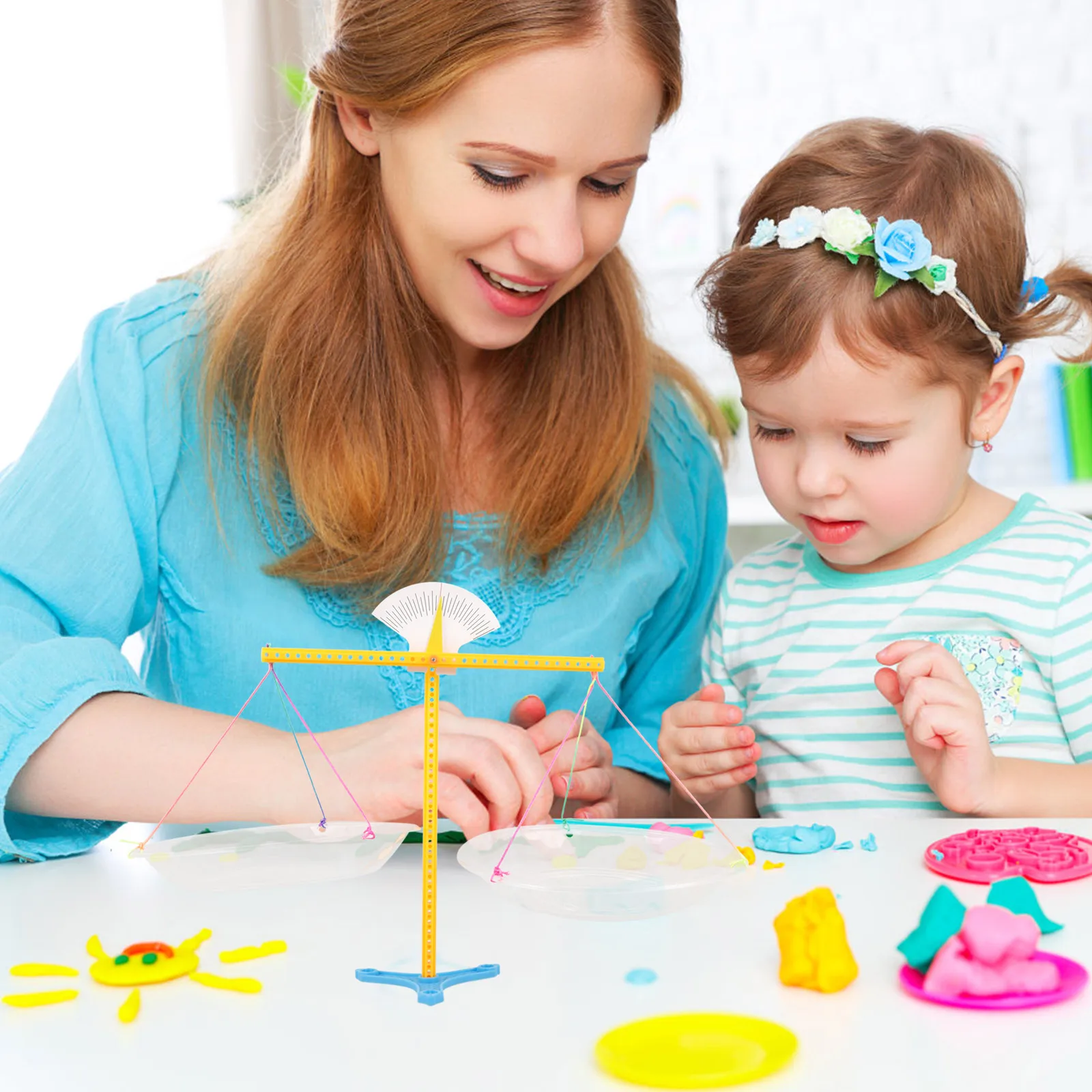 1 set 1 Set Diy Balance Scale Craft Kit Kids Assemble Science Learning Handmade Assembly Stem Scale Assembly Diy