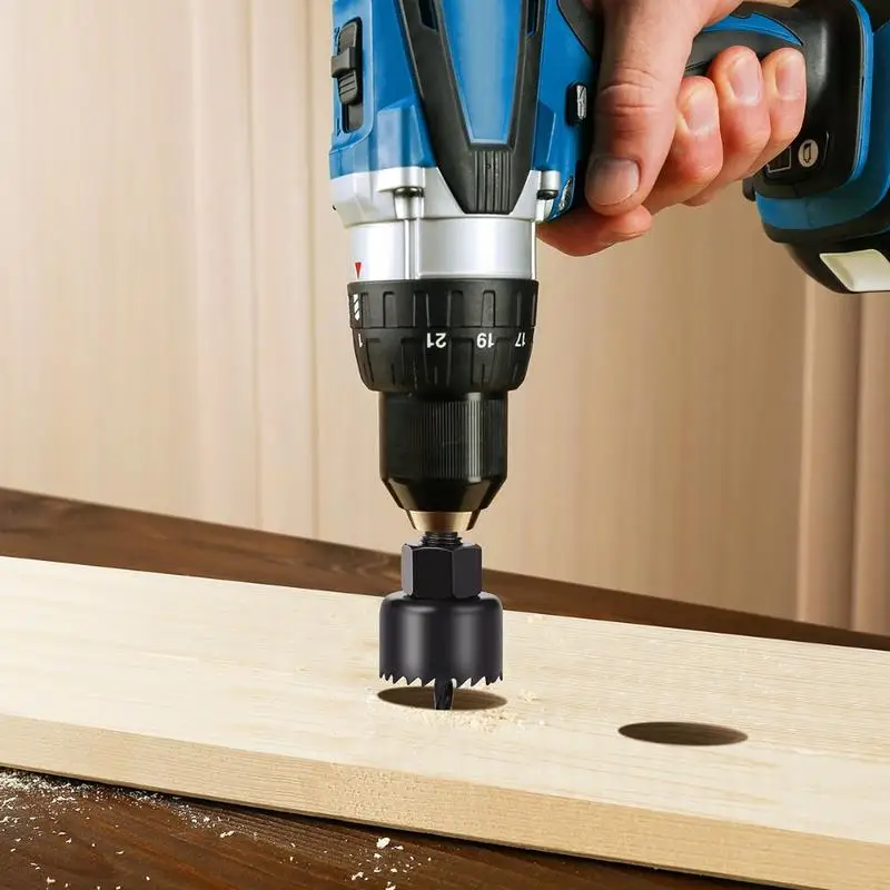 

1Set Bimetal Woodworking Hole Opener 13pcs Downlight Drywall Drill Bit Set