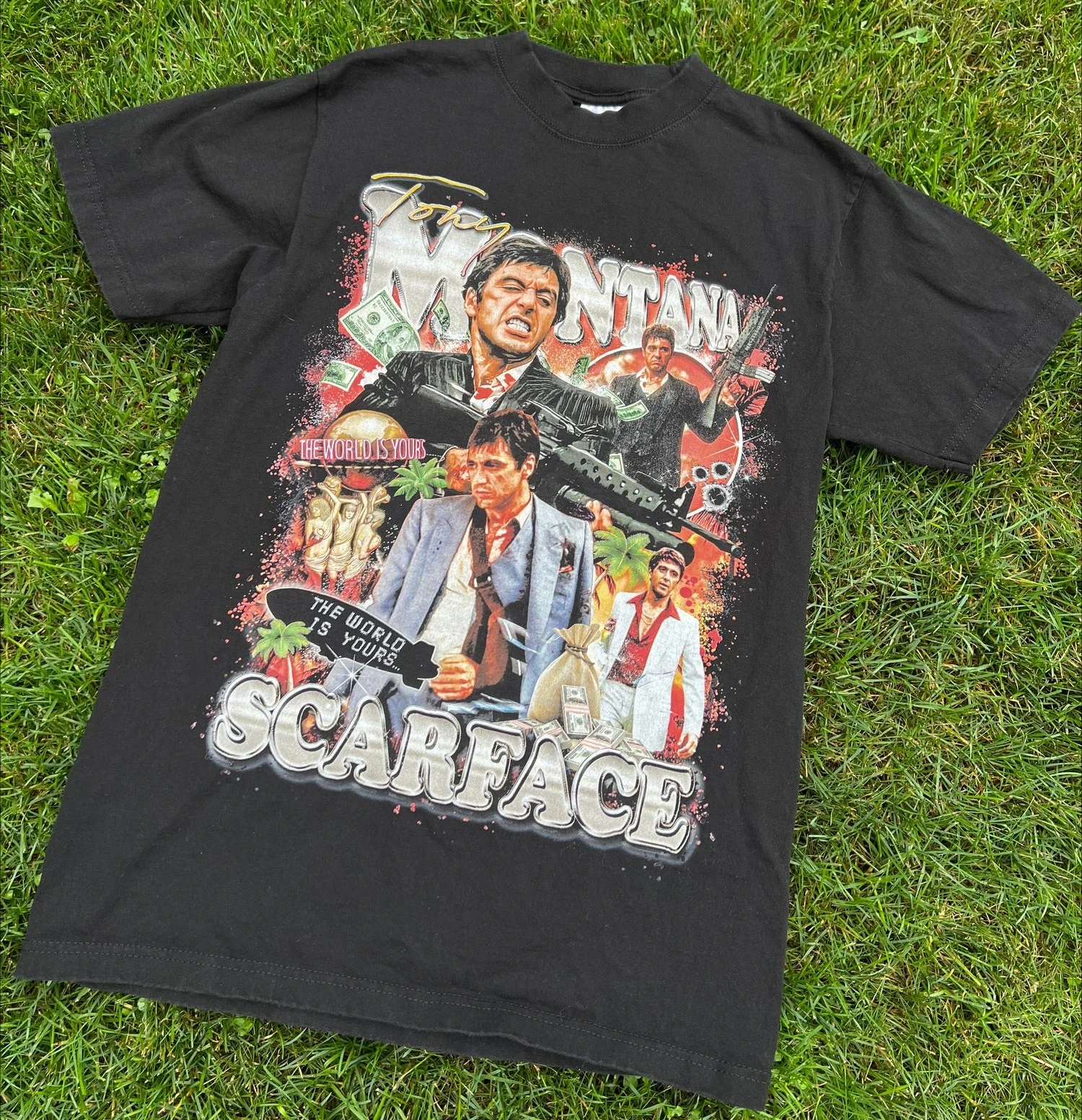 ريترو العالم هو لك تي شيرت الفيلم الجرافيك تي شيرت الرجال عادية القطن التي شيرت قصيرة الأكمام خمر الصيف البوب تي شيرت