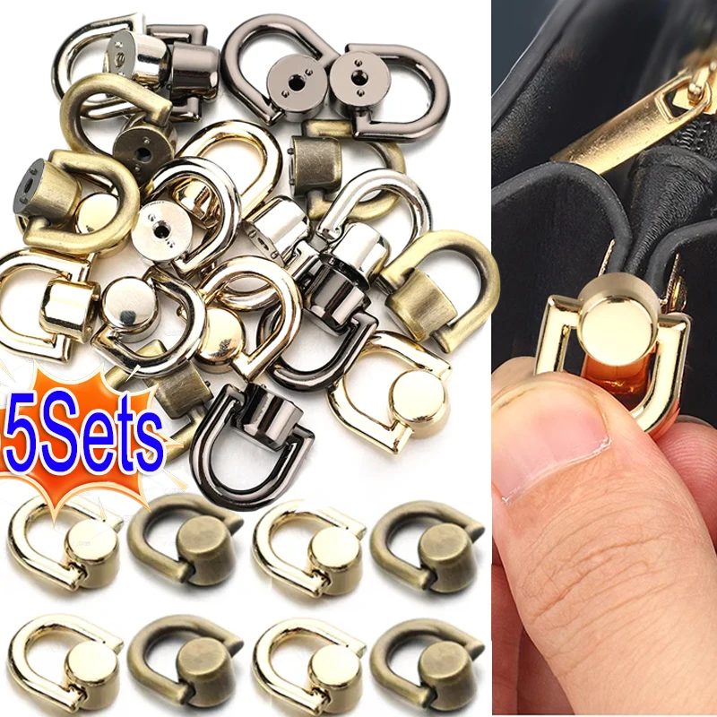 

1/5set Metal Bag Rivet Nail Buckle Studs for DIY Handbag Belt Hanger Leather Craft Luggage Buckle Tong Snap Hardware Accessorie