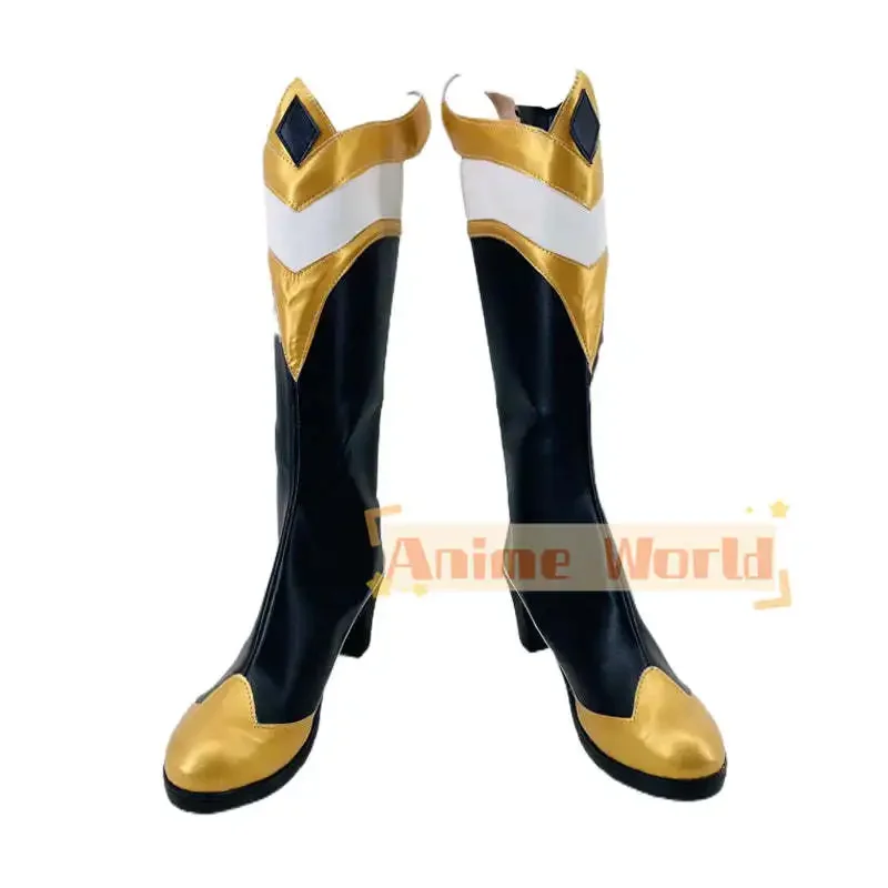 Gioco Faker Ahri Scarpe Stivali Cosplay Stivali di Carnevale di Halloween Realizzati su misura