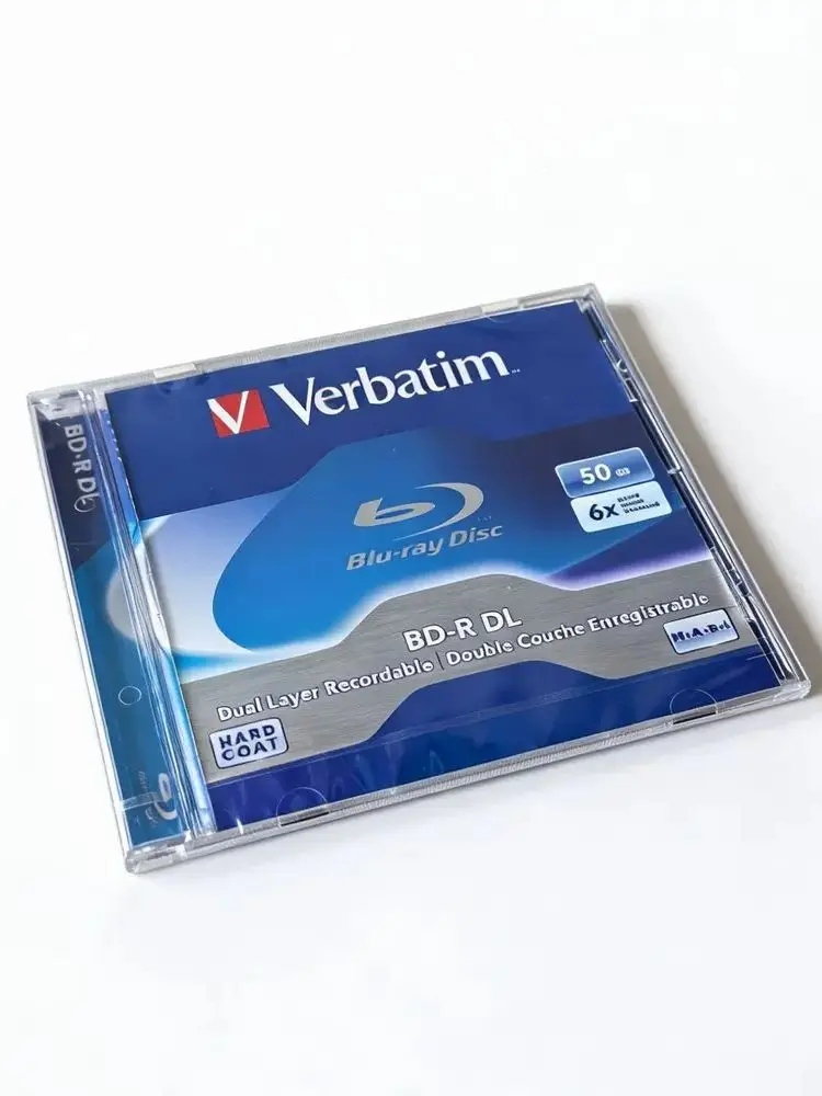 

Verbatim Blu-Ray Disc BD-R DL 50GB 6X BDR Blank Bluray Disks Dual Layer Recordable