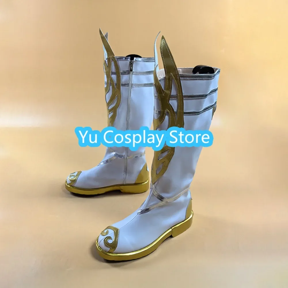 Yu Cosplay Store Bladepoint Wuchen Golden Crow Skin Cosplay Shoes Anime Game Role-playing Shoes Boots Halloween Party