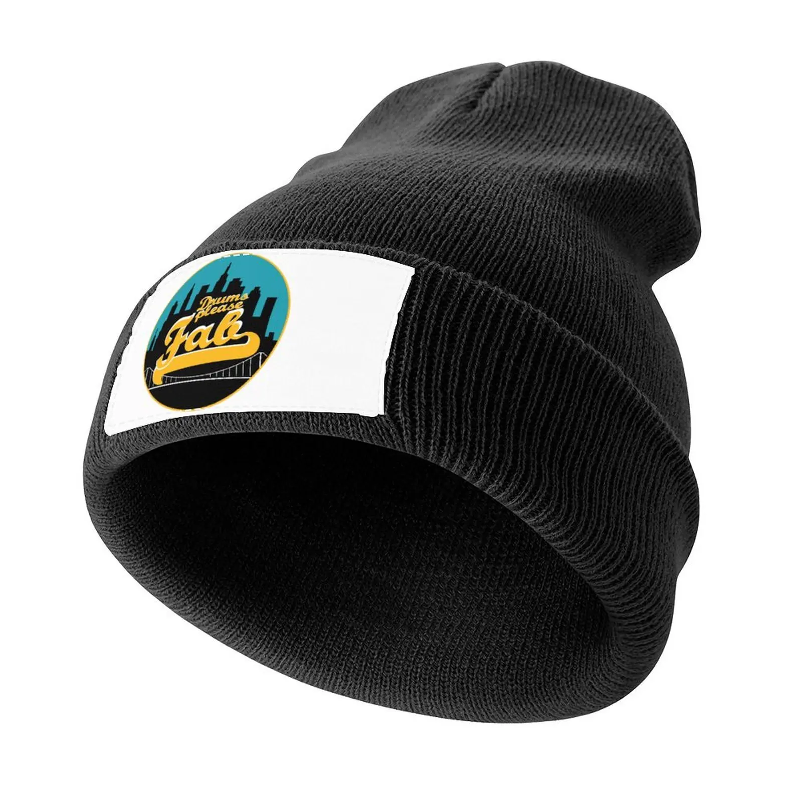 

Ode To The Drums Please Fab Sticker Knitted Cap Streetwear foam party Hat New In The Hat Male Women's