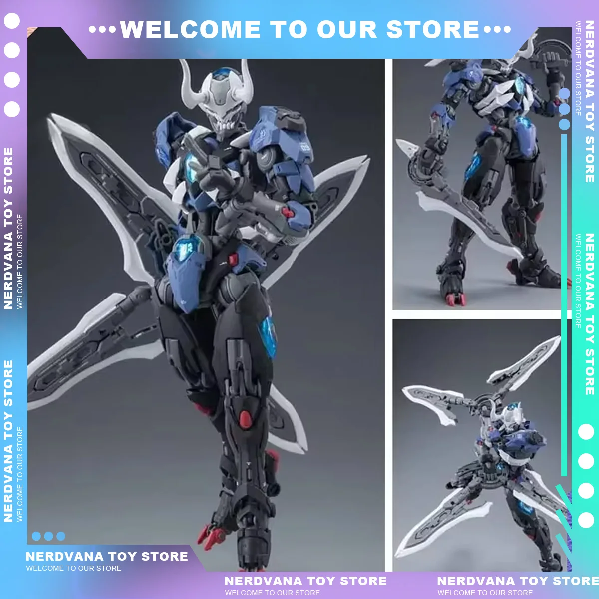 Hemoxian-オリジナルモデルキット,mg over zero,lone shadow,アクションフィギュアキット,アニメ,アセンブリおもちゃ,コレクション,ギフト,1:10