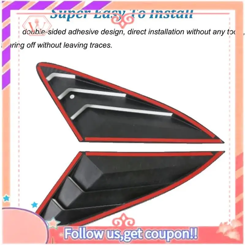 

Durable 2X Rear Side Window Quarter Louver Cover For KIA K5 2020 2021 2022