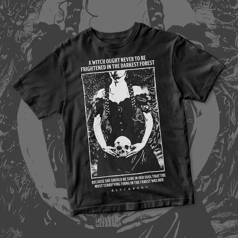 

Witch In The Dark cotton shirt