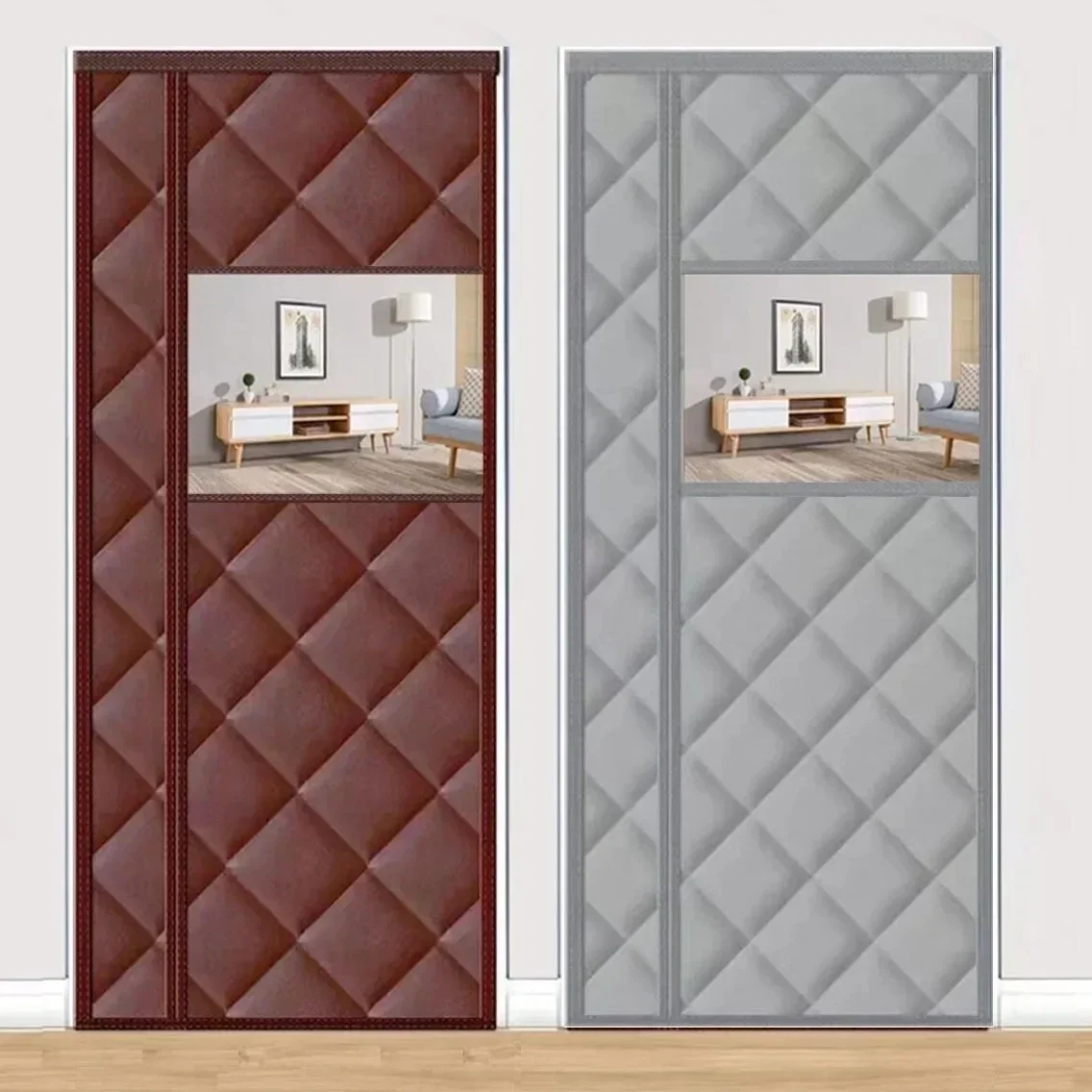 Autumn and Winter Cotton Door Curtains Self Absorbing Home Thermal Insulation Partition Curtains Thickened Cold Door Screen