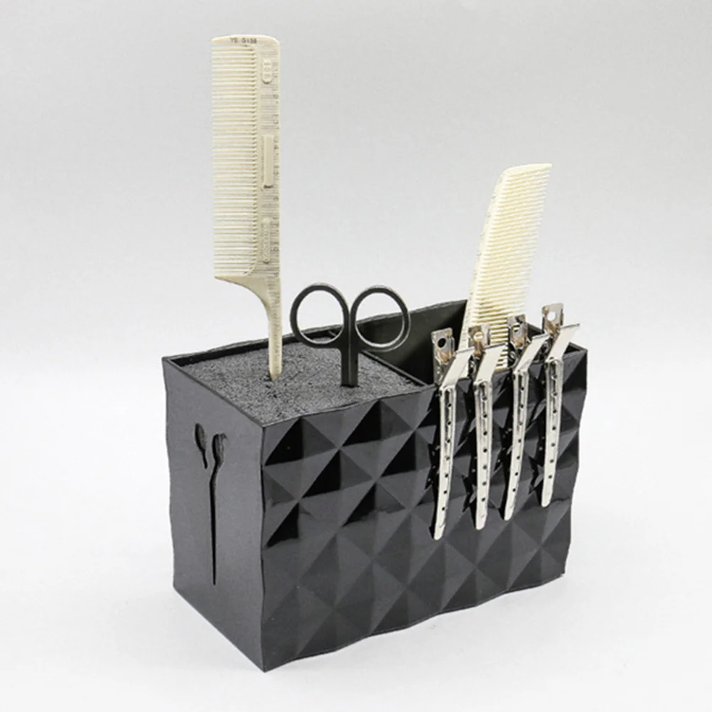 

1 шт., держатель для парикмахерских ножниц с двойными слотами, противоскользящий чехол для хранения для машинок для стрижки, кистей, органайзер, чехол для ножниц