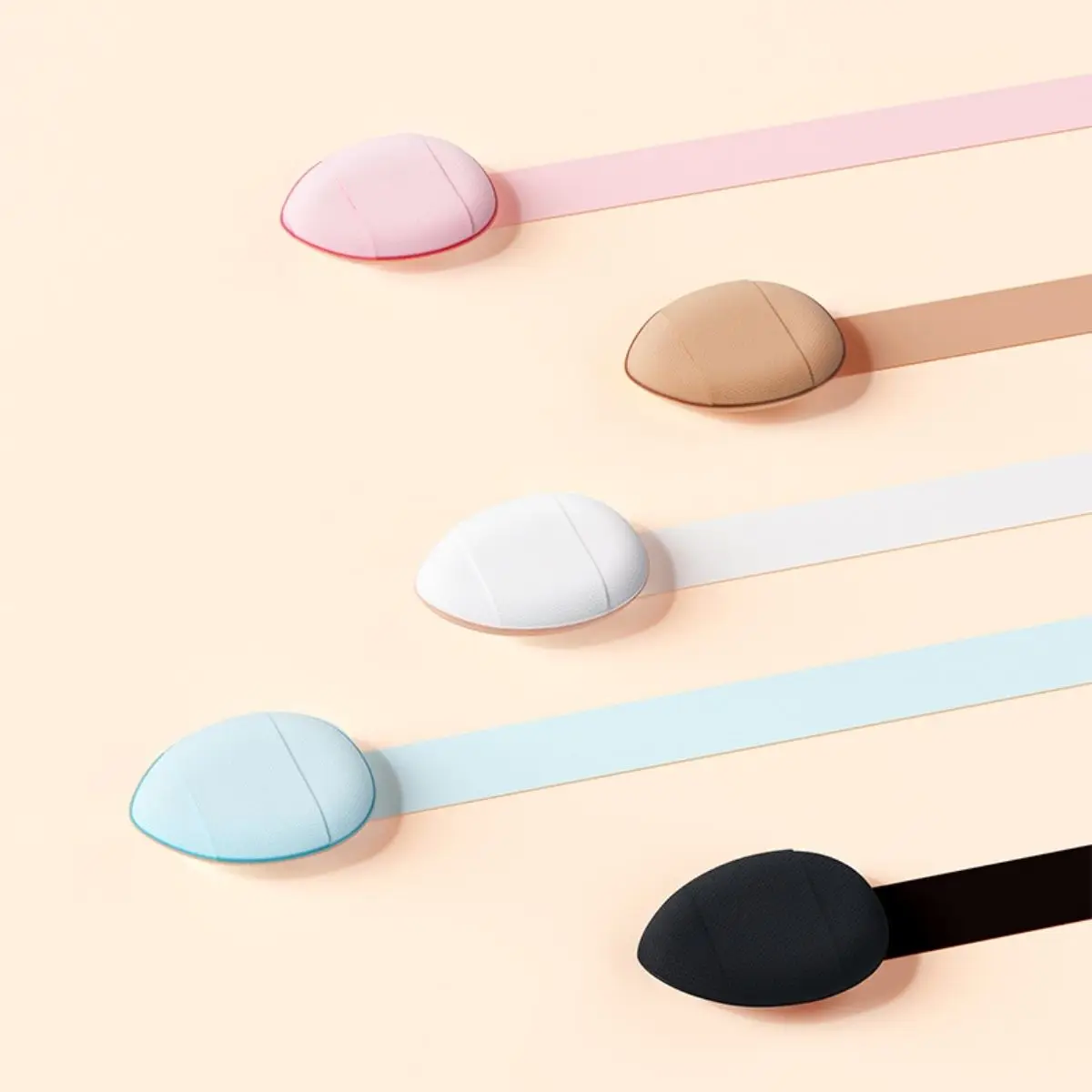 5Pcs 핑거 퍼프 미니 메이크업 퍼프 파운데이션 컨실러 아이섀도우 뷰티 메이크업 도구에 적합