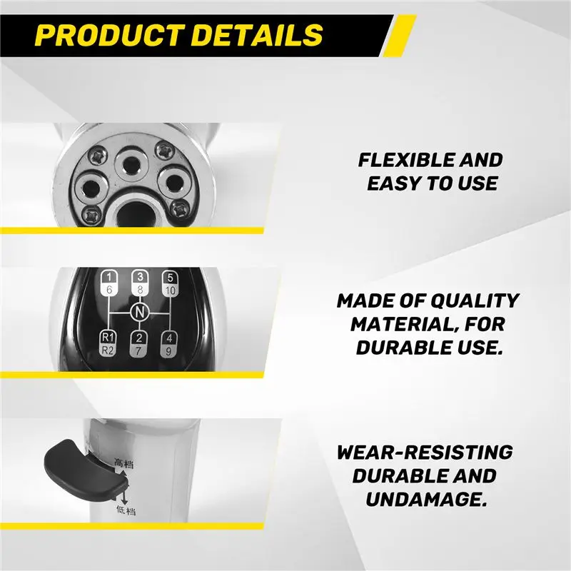 Latest 10 Speed+R1+R2 Gear Shift Knob Lever Stick Manual Gear Shifter For Shacman Delong Truck Spare Parts Sinotruk Howo A7