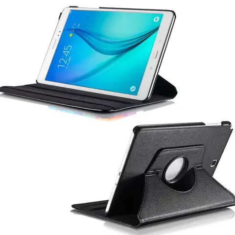 Pour SM-T550 SM-T555 SM-P550 étui pour tablette rotatif support à rabat housse en cuir pour Samsung Galaxy Tab A 9.7 pouces T550 T555 étui