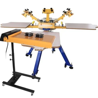 Máquina de serigrafía para camisetas, impresora de camisetas, 8 colores, 8 estaciones/4 colores, 4 estaciones