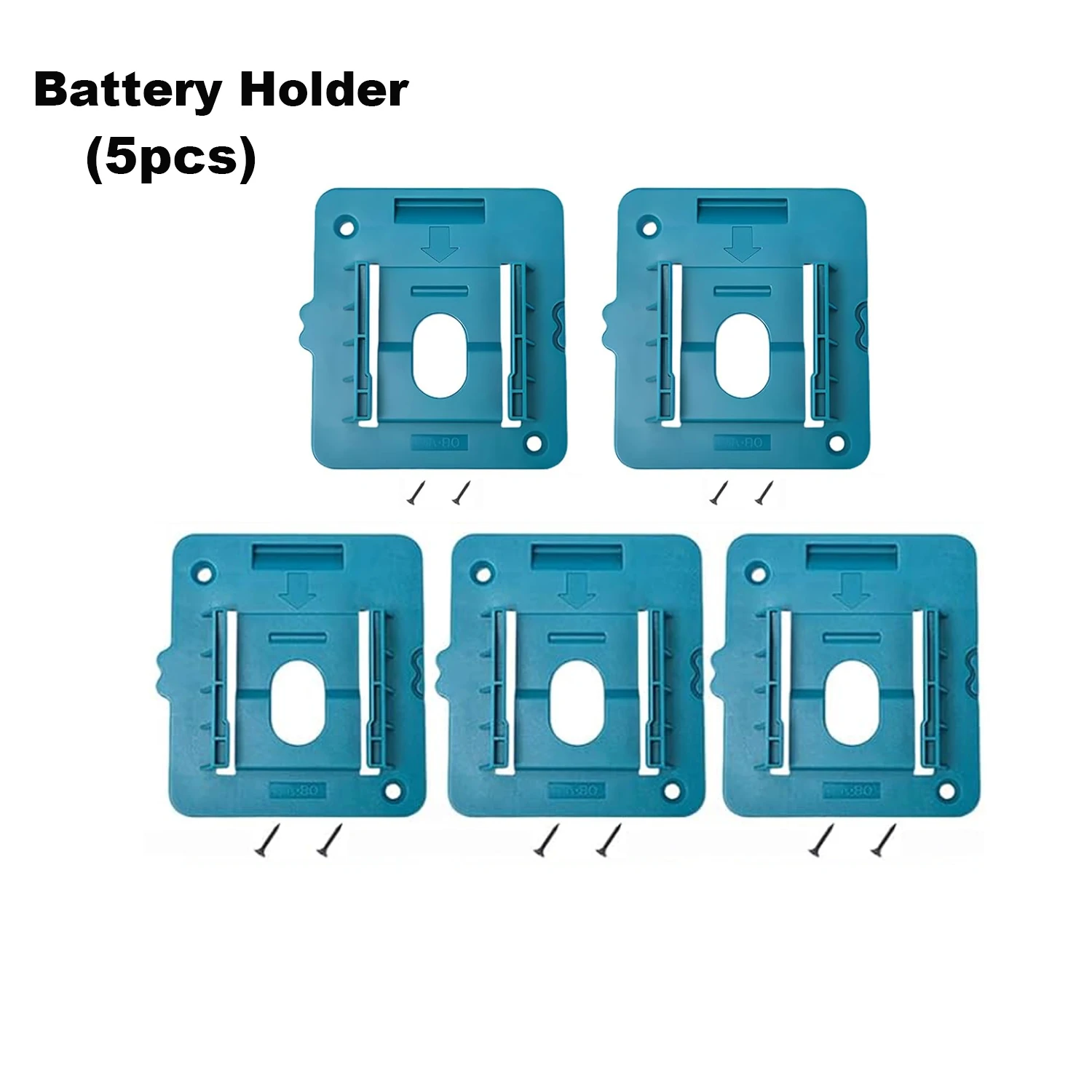 5–10 Packungen Werkzeughalter oder Batteriehalter für Makita 18 V-Montage, Wandbohrerhalter, Dock-Aufhänger mit Schrauben (kein Werkzeug, keine Batterie) – Detail 3
