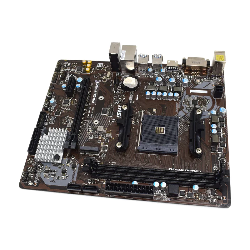 Imagem -04 - Soquete para Placa-mãe Pro Max Suporte Am4 Ryzen 5600 5900x 2700 4600g Cpu 2xddr4 32gb Micro Atx Msi-b450m