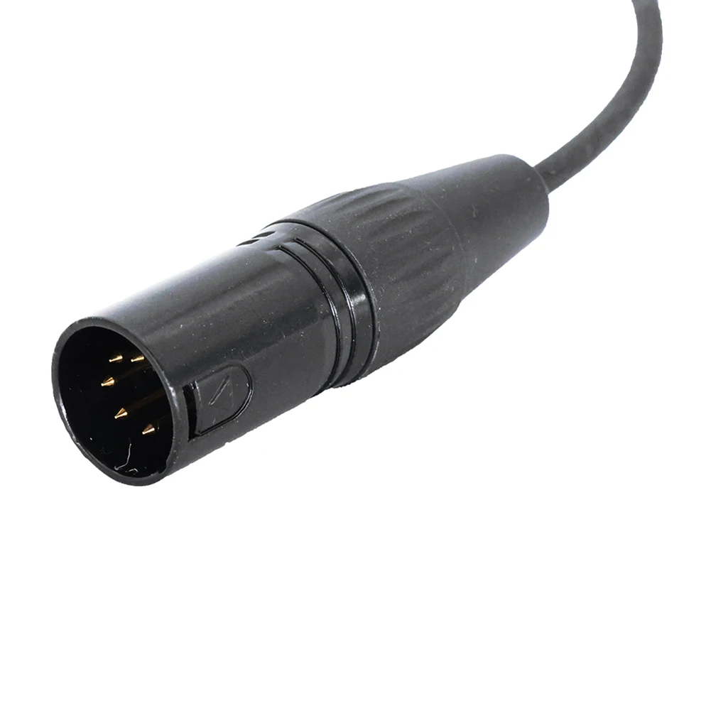 GA デュアルプラグ - エアバス 5 ピン XLR アダプター ブラック航空ヘッドフォンケーブル 航空通信用ユニバーサル