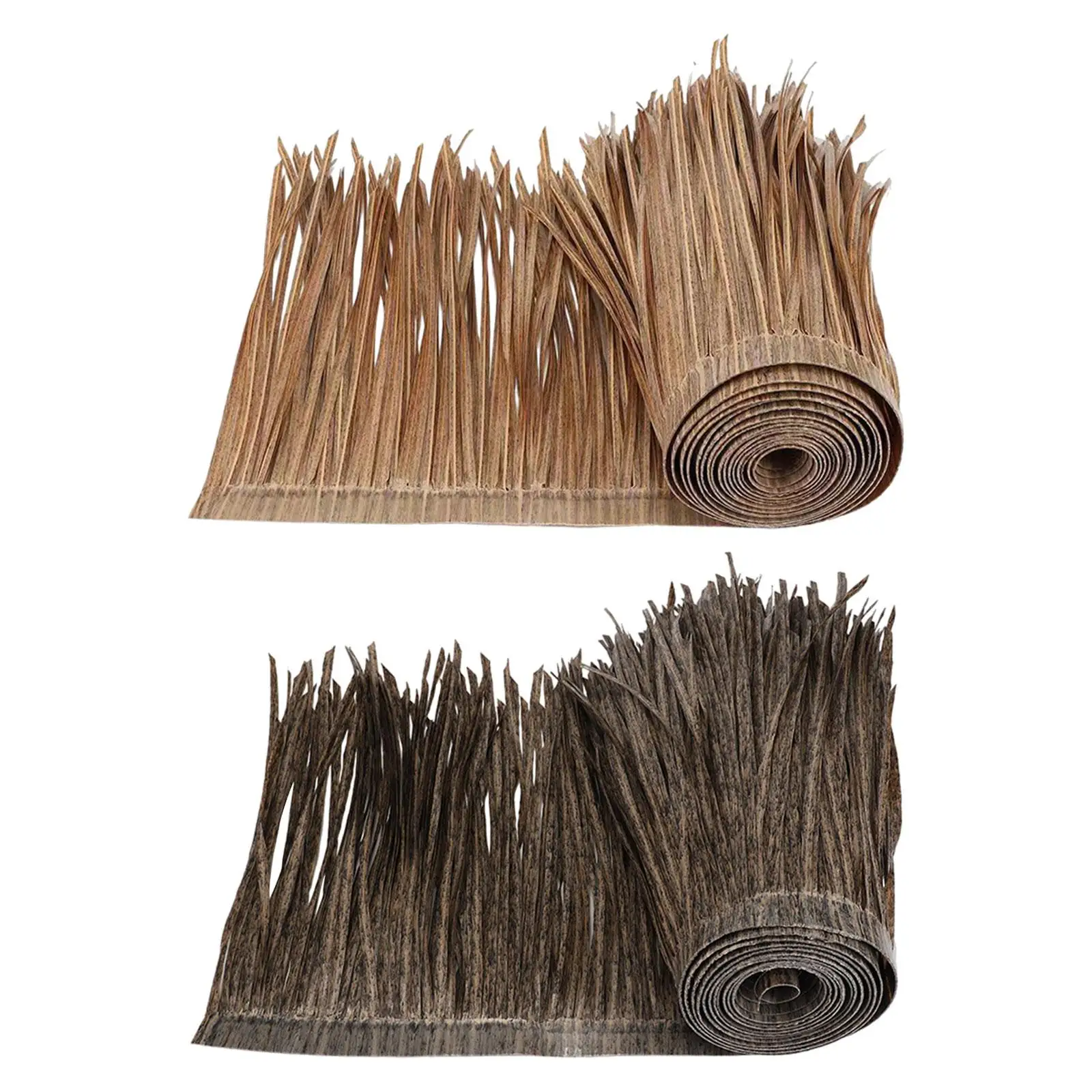 Mexican Straw Roof Thatch Artificial Palm Thatch Rolls Multi Use 39inx20in Tiki Bars Hut Grass for Garden Devices Decoration