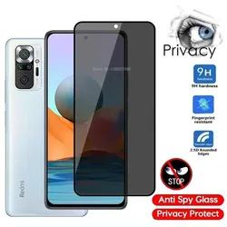 Protector de pantalla antiespía, cristal templado para Xiaomi Poco X3 Pro M3 F3, Redmi Note 10 9 8 Pro 10s 9s 8T 8 7 9A 9 9C 9T