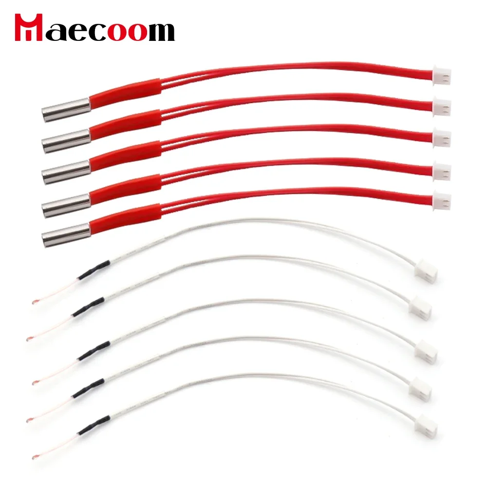 3D Printers Cartridge Heater 12V/24V 40W 6*20mm 150mm 100K NTC 3950 Thermistors for MK8 Extruder 3D Printer Parts Heat Part