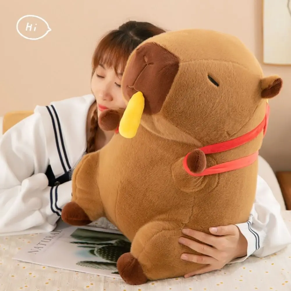 Jouet en peluche de simulation de frites Capybara, beurre de grill, doux, mignon, anime, moelleux, 30cm