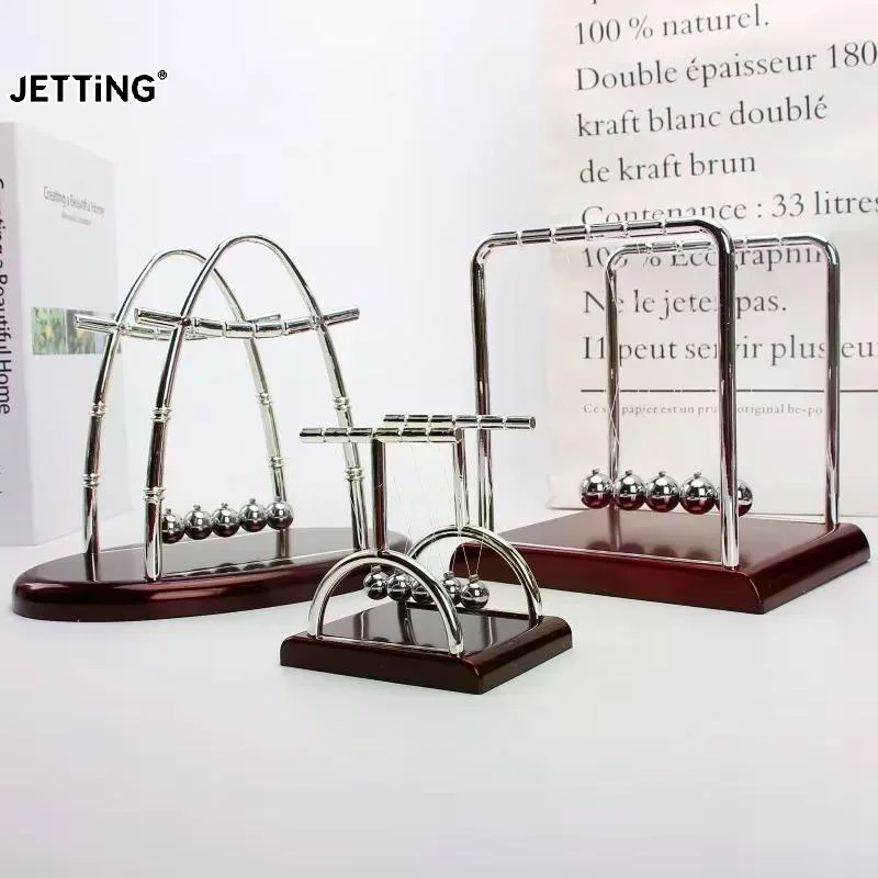 Newton Cradle Balance Steel Balls Perpetual Motion Collision Ball School Teaching Physics Science Pendulum Toy Home Decoration