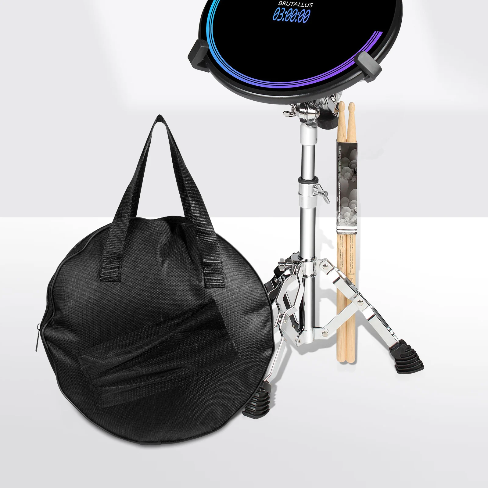 Sac de transport de tambour muet, tissu Oxford, mallette de rangement Durable pour tapis de pratique, pochette Portable de grande capacité pour instruments de Percussion
