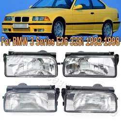 PMFC Car Front Bumper Fog Light Assembly Foglamp Driving Lamp For BMW 3 Series E36 318 320 323 325 328i 1992-1998 63178357389