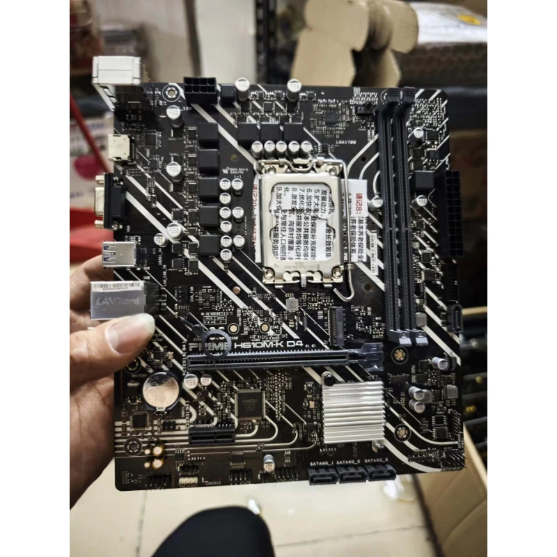 Tarjeta Madre mATX Usada para ASUS PRIME H610M-K D4 LGA1700 H610 DDR4 M.2 NVMe HDMI VGA Compatible con Intel de 12.ª/13.ª/14.ª Generación