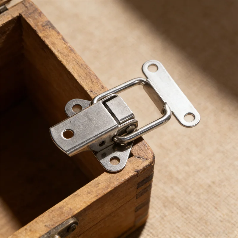 2026 NEW Industrial Grade Locking Hardware, Heavy Duty 304 Stainless Steel for Corrosion Resistance, Secure Latch & Hinge Combo