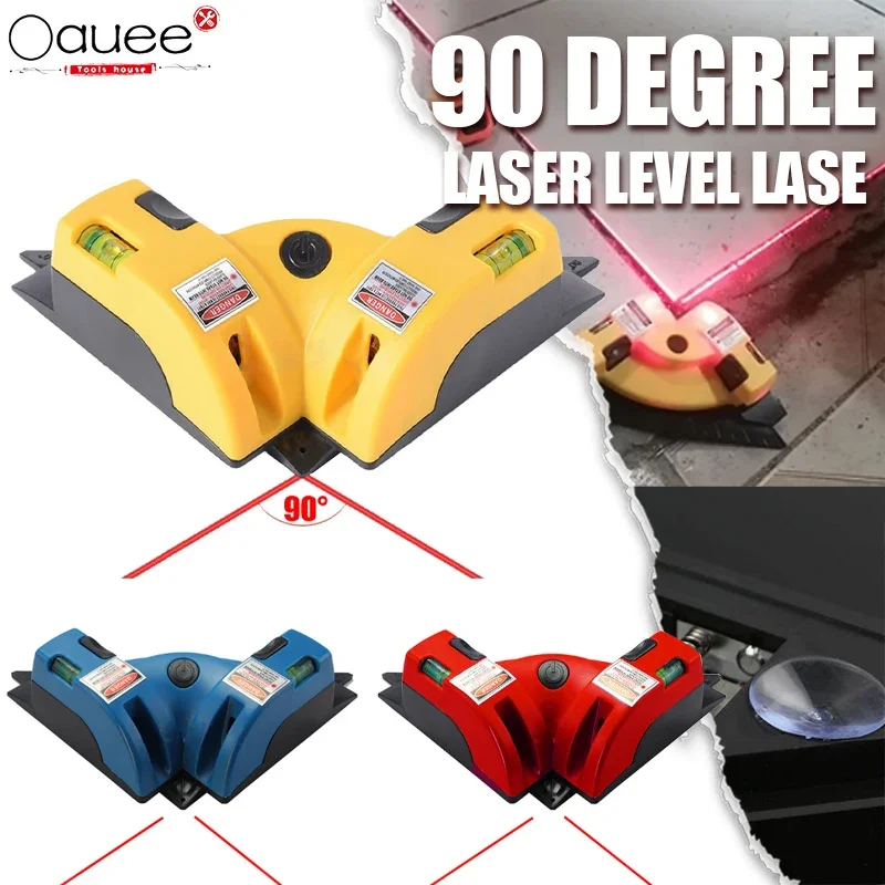 Right Angle 90 Degree Square Laser Level Laser Vertical Ground Wire Instrument Measurement Job Tool Laser Construction Tools