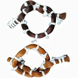 250g Light /Dark Brown Real Horse Tail Hair, Chestnut Horsetail, Horsehair, Brown Horse Tail Extension Jewelry Weaving