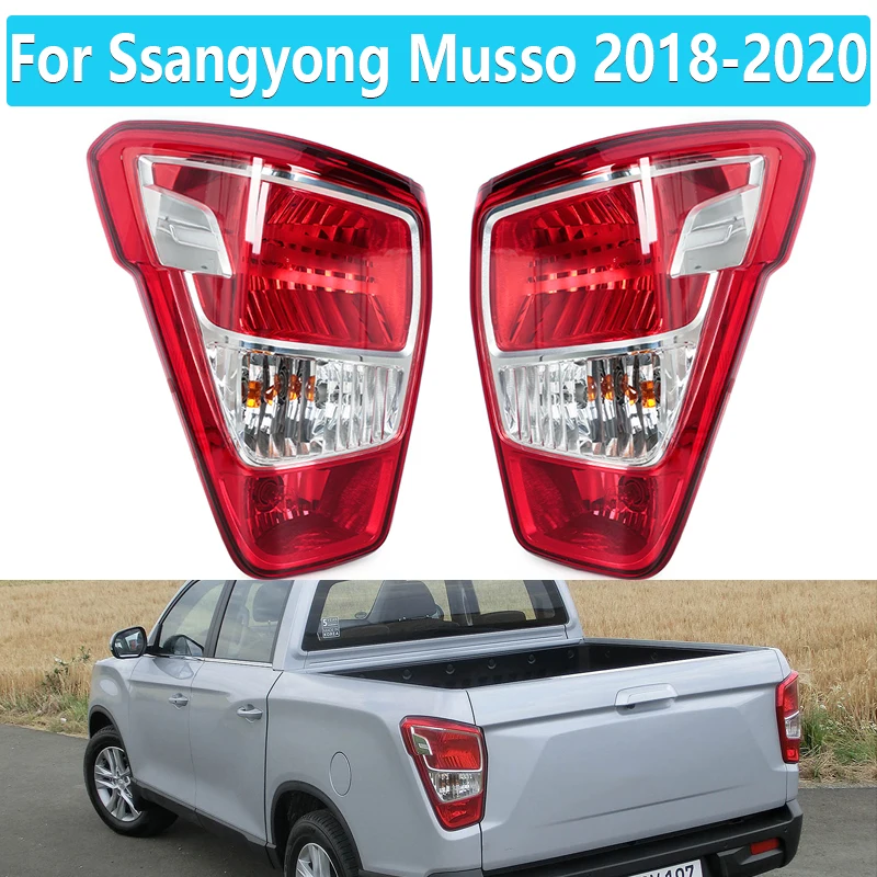 Halogen Tail Light for Ssangyong Musso 2018-2020 Car Rear Turn Signal Warning Brake Fog Lamp Auto Accessories Taillight Assembly