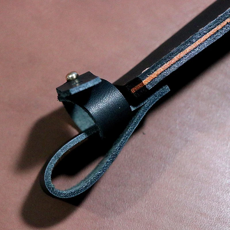 جلد البقر غمد غطاء Scabbard للسكاكين مستقيم ، ثابت شفرة السراويل ، حقيبة التخزين ، العرض الداخلي 30 مللي متر ، 1 قطعة ، 17 الأحجام