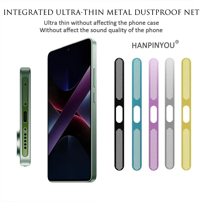 Metal Dustproof Net For Xiaomi Redmi Note 14 13 Pro Plus Turbo4 3 Poco X7 Pro C75 AntiDust Mesh Anti-Scratch Protective sticker