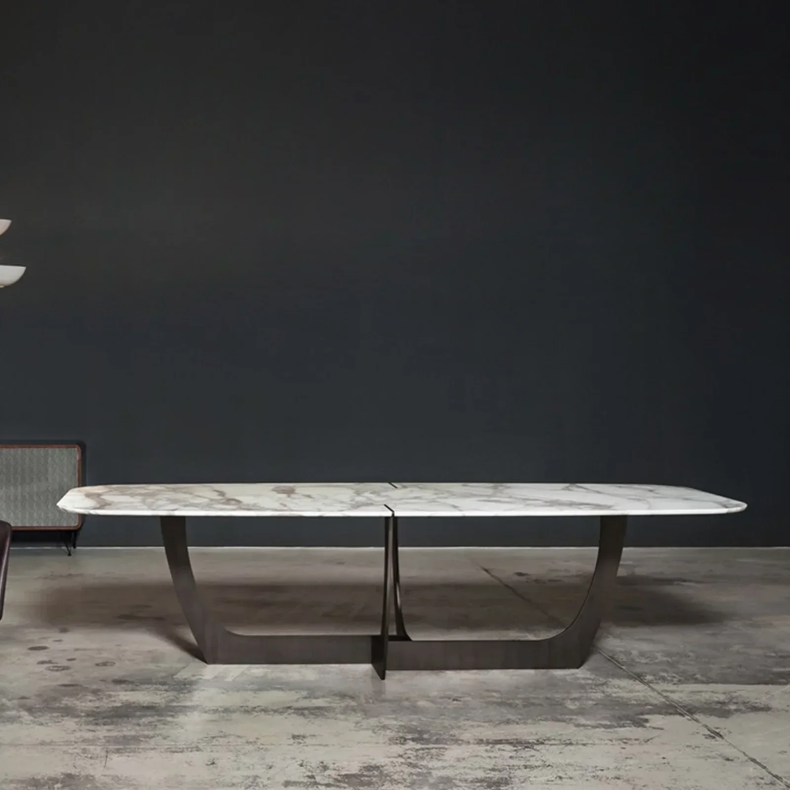 

for Modern marble dining table Italian minimalist industrial style modern minimalist rectangular household dining table