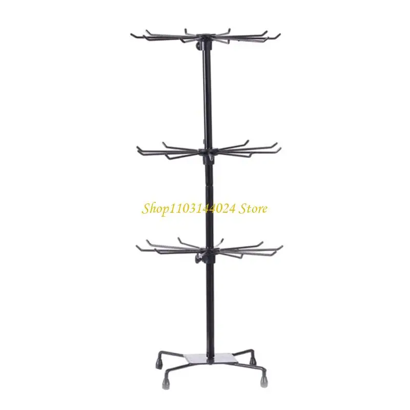 

N5KE Small 3 -Layer Display Стенд вращающихся ювелирных ювелирных изделий для аксессуаров и одежды для розничных магазинов и