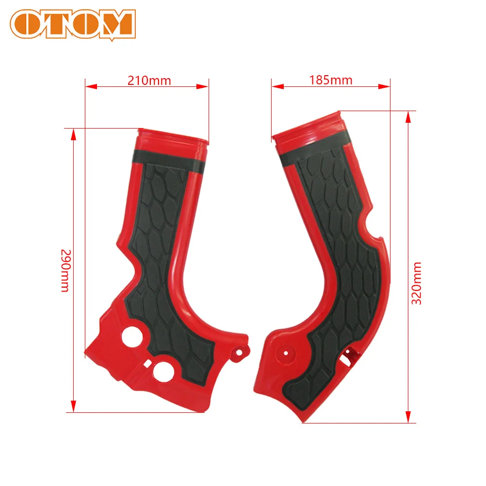 OTOM 3 Color Motorcycle Plastic Frame Guard Dirt Motocross X-Grip Protection Cover For HONDA CRF250R 2014-2017 CRF450R 2013-2016