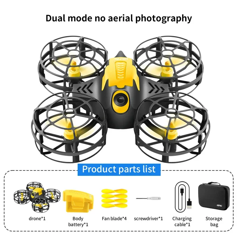 New V18 Mini Drone 3D Flip Headless Mode Drones Air Pressure Height Maintain RC Quadcopter Dron Children's Toy Gift