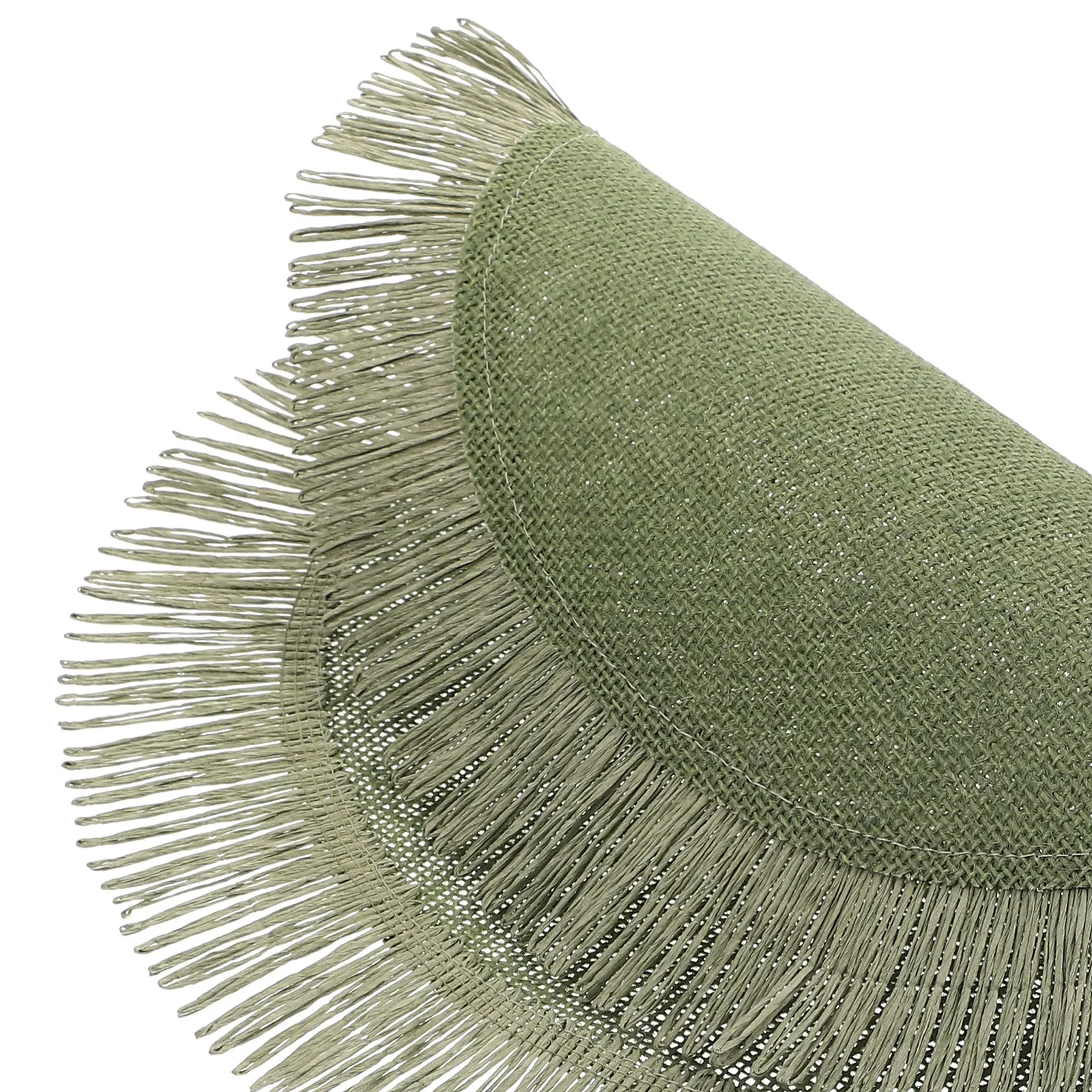 2Pcs round Woven Placemat Cutlery Mat Dining Table Coaster Insulated Teapot Mat Decorative Place Mats for Dinner Table