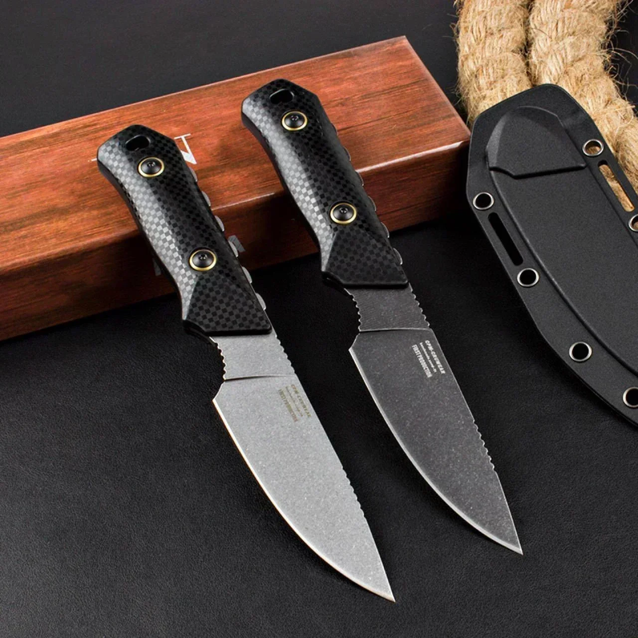 Raghorn 15600 BM Fixed Blade Knives Outdoor Hunting Tactical D2 Pocket Knife With Sheath Wild Jungle Survival Utility EDC Tools