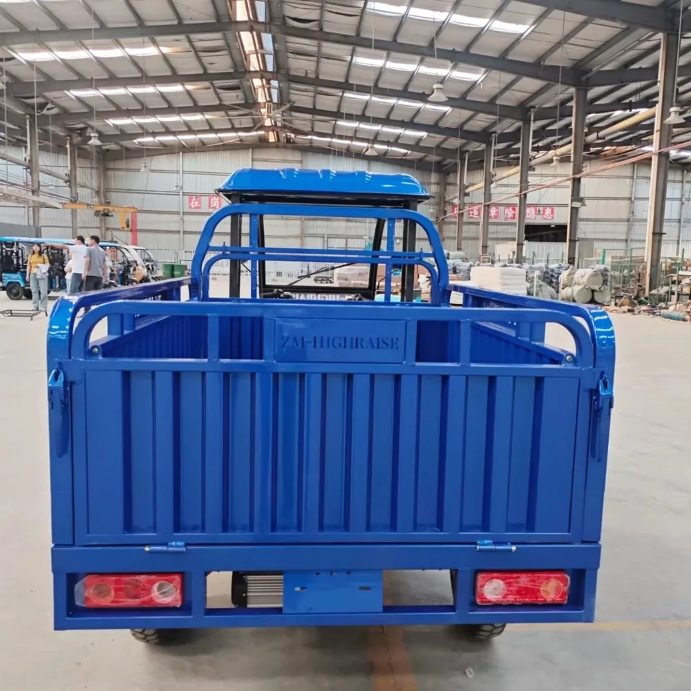 Electric Cargo Tuktuk Adult Open Body Three-Wheel Passenger Tricycle, Eco-Friendly City Commuter Vehicle view 4
