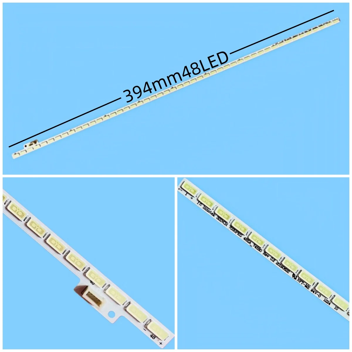 شريط LED لـ 32 بوصة 7030PKG 48EA_74580 Rev 0.2 20111025 T320HVN01.2 TX-LR32EM5A T320HVN01.5 320TA01 T320HVN01.0 320TA0I #1