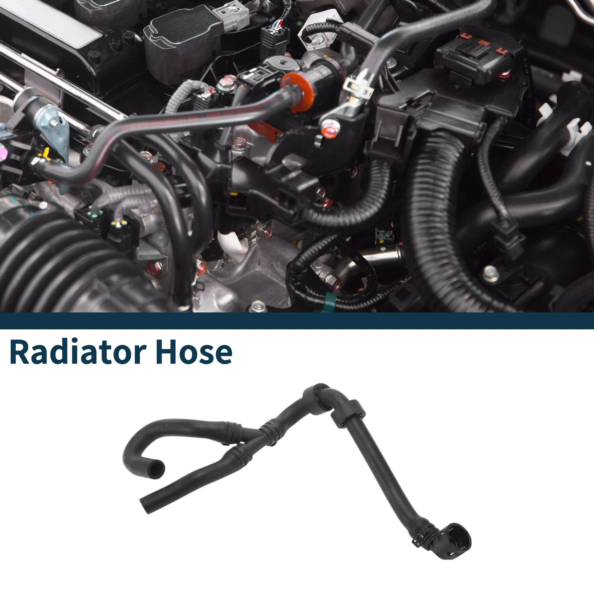 

X Autohaux Automobiles Radiator Hose Cooling System Sewer Pipes Tube for Skoda Superb 2015-2024 Rubber Plastic Metal Black