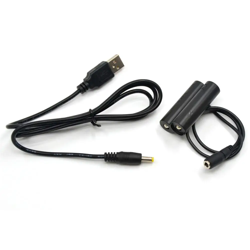 USB Power Cable+CP-04 DC Coupler AA Dummy Battery for Fujifilm