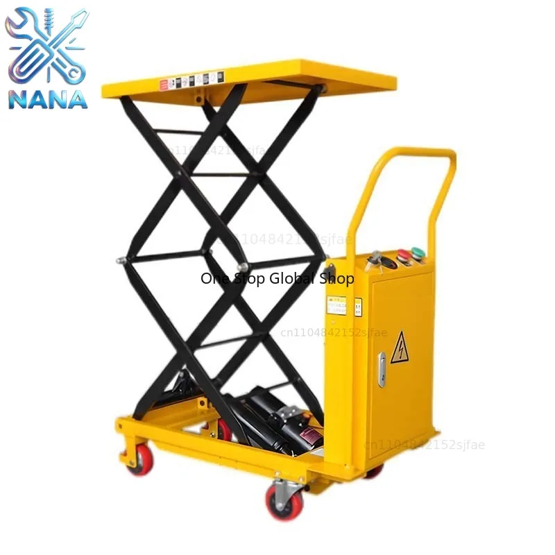 -hydraulic lifting platform car tool car 220V/12V hand push scissor lift working platform
