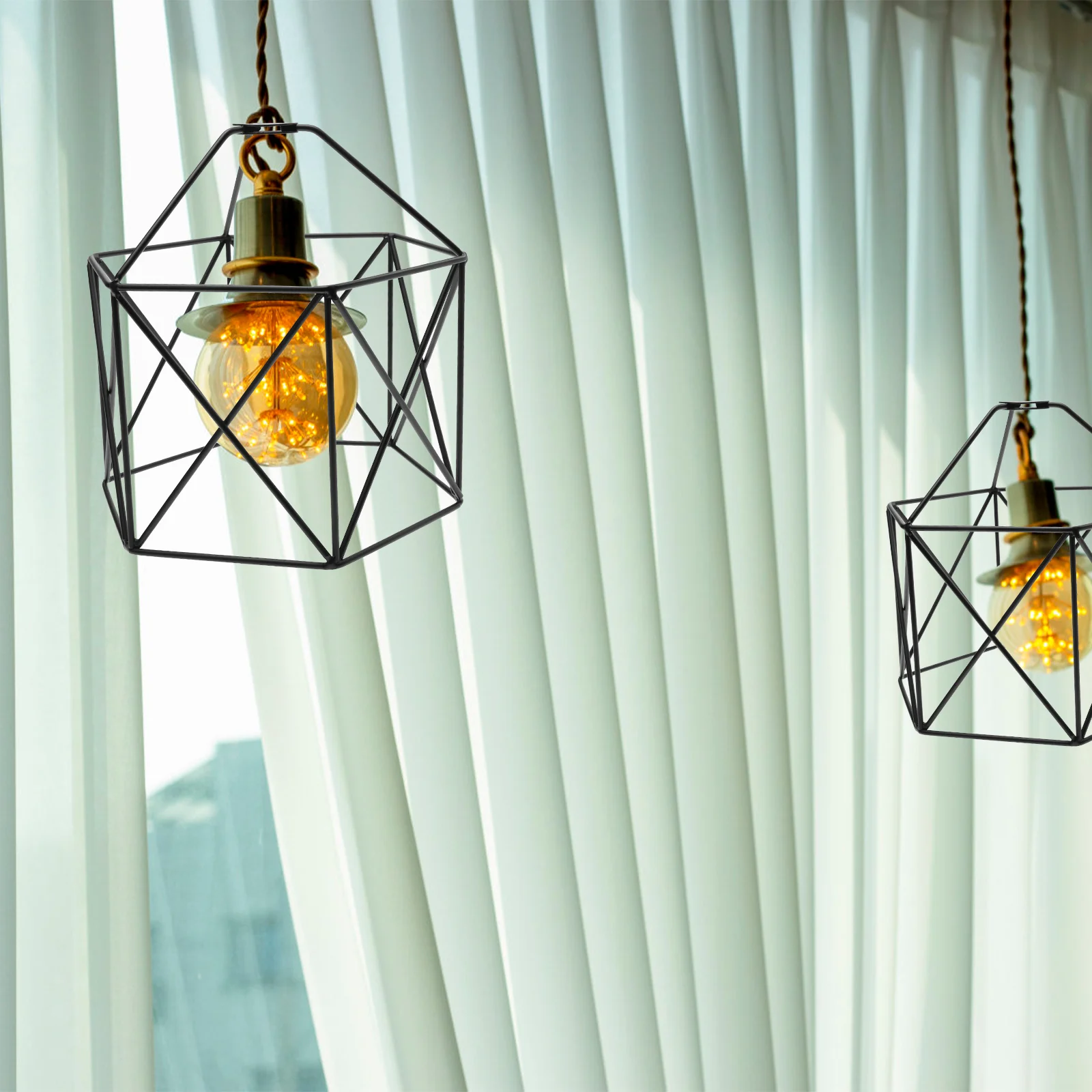 

Retro Iron Art Lamp Shade Light Cover for Wall Floor Ceiling Lamps Black Industrial Home Decor Vintage Metal Lighting